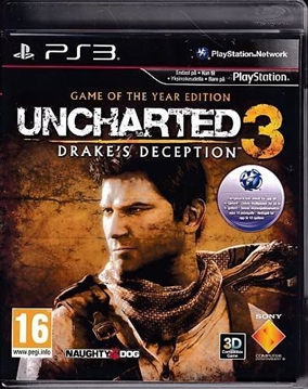 Uncharted 3 - Drake's Deception - Game of the year edition - PS3 (B Grade) (Genbrug)